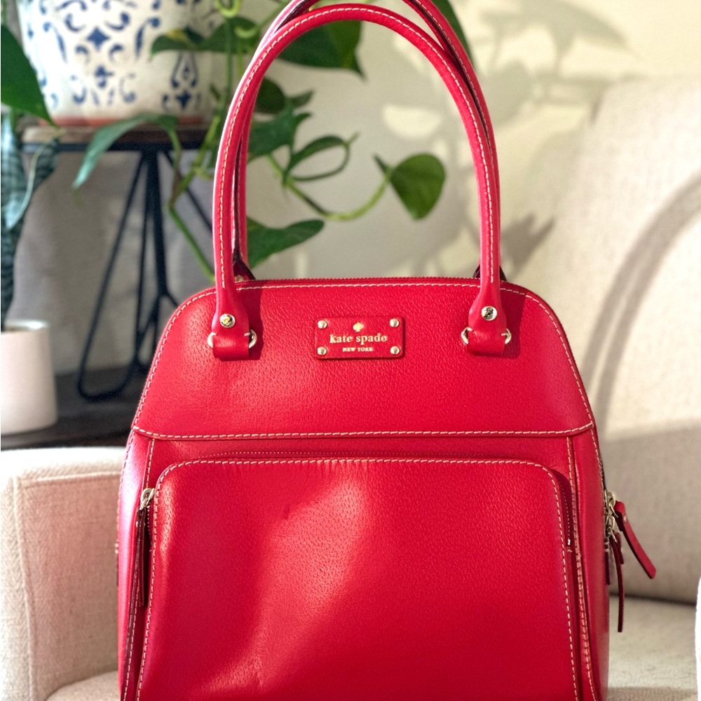 Kate Spade Red Leather Handbag